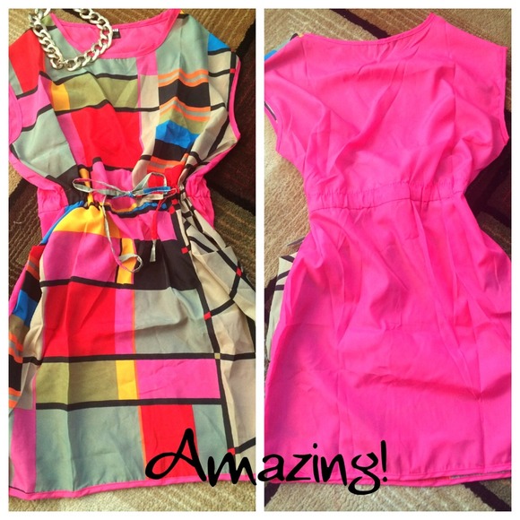 HOLD- BRAND NEW- Lovely Color Block Dress!!