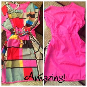 HOLD- BRAND NEW- Lovely Color Block Dress!!