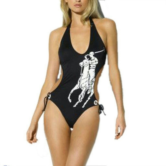 Ralph Lauren black monokini swimsuit
