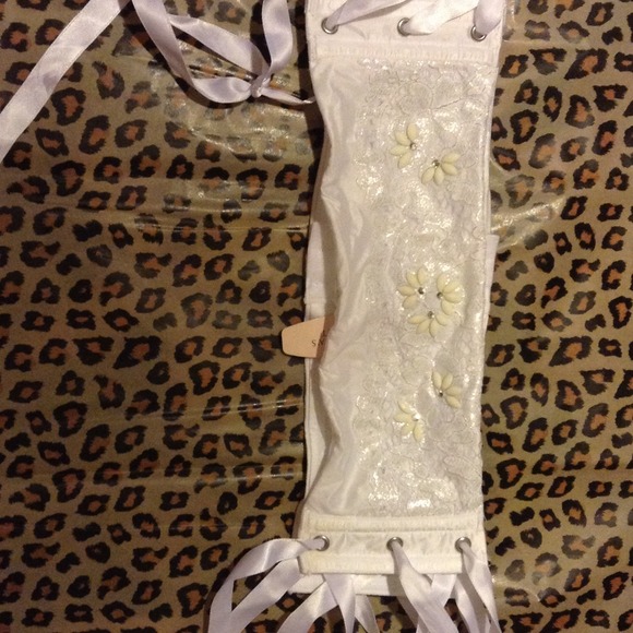 Victoria secret white garter