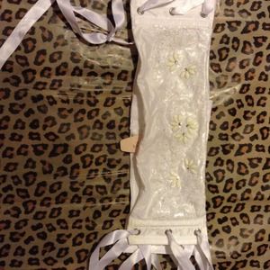Victoria secret white garter