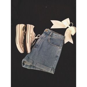 American Apparel High Waisted Shorts
