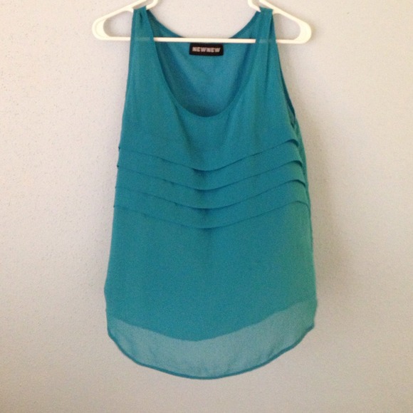 New New teal tank
