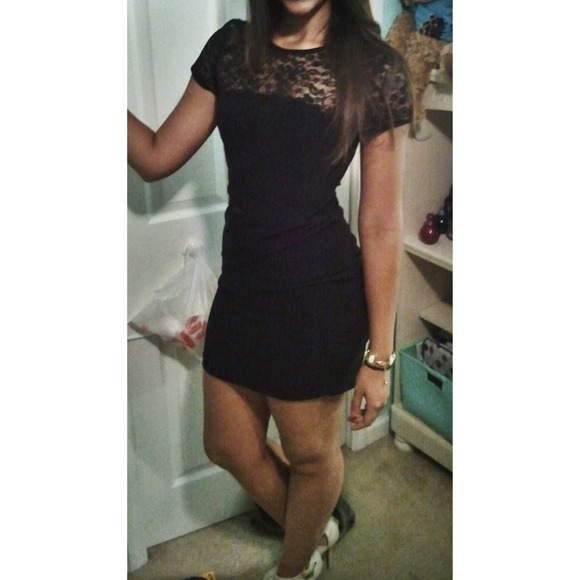 Cut Out Lace Dress