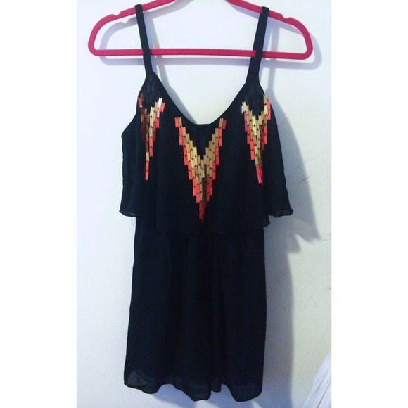 🚫sold on vinted🚫Embellished black dress🎀 - Picture 2 of 3