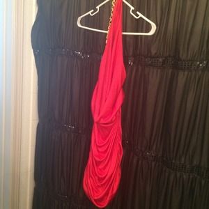 Unique Red Cocktail Dress