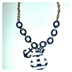 Nautical Anchor Link Necklace