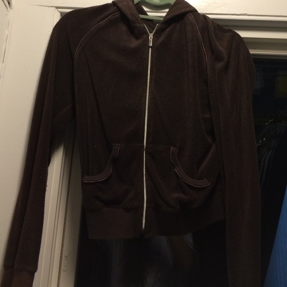 Brown zip up