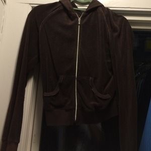 Brown zip up
