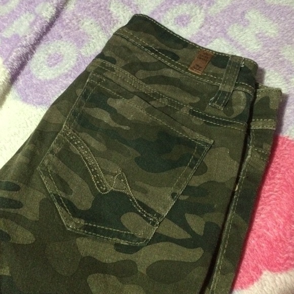 Camouflage jeans from wet seal almost famous