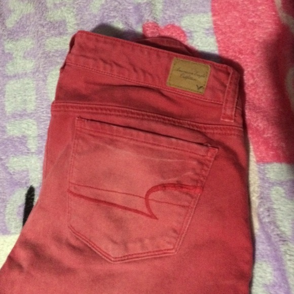 Red American eagle jeans worn maybe 5 times