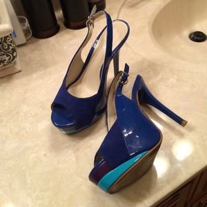 Blue shoes