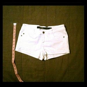 White Denim Shorts