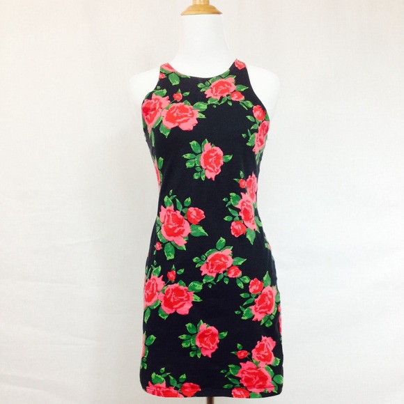 Motel floral bodycon dress Size L