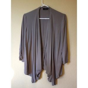 Taupe Colored Cardigan