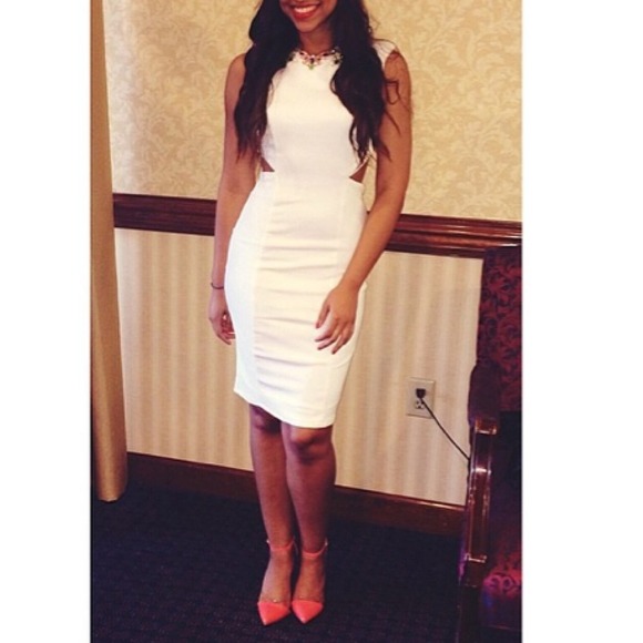 Cut Out Back Midi Dress