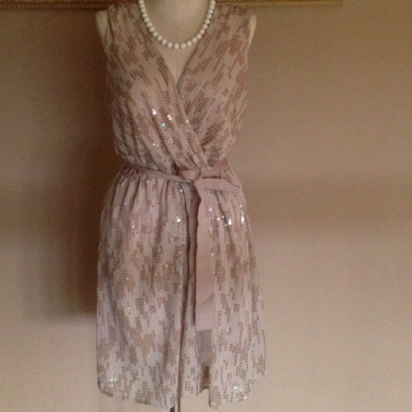Gold Express sequin dress