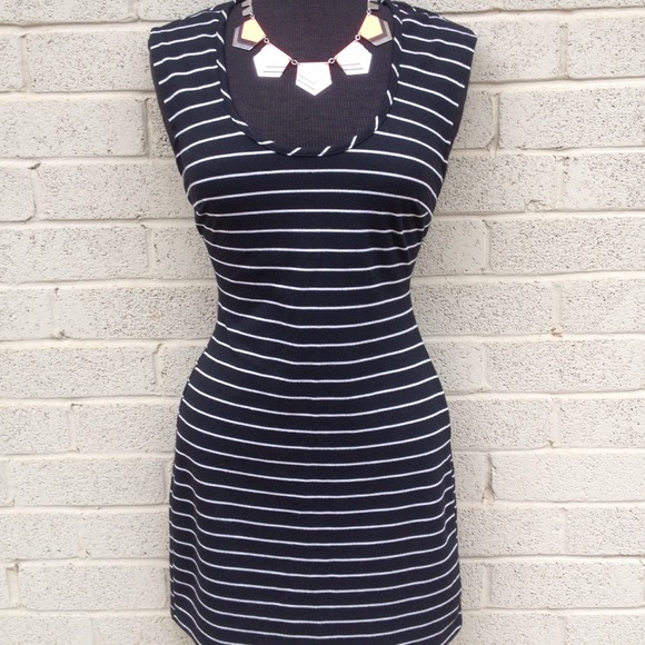 Black & White Striped Dress
