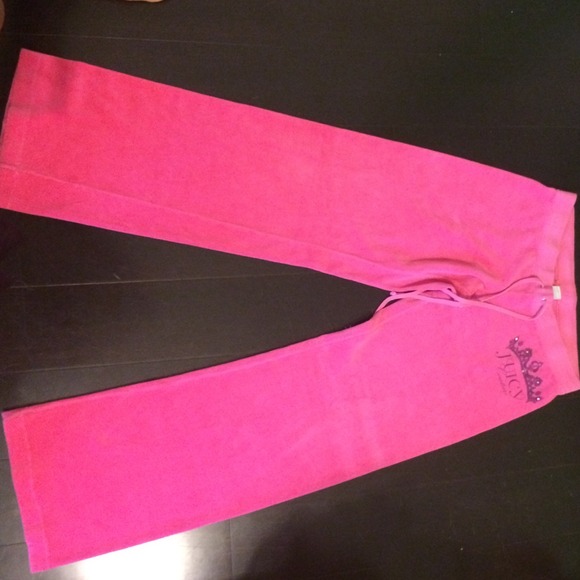 Hot Pink Juicy Couture Sweatpants - Picture 3 of 4