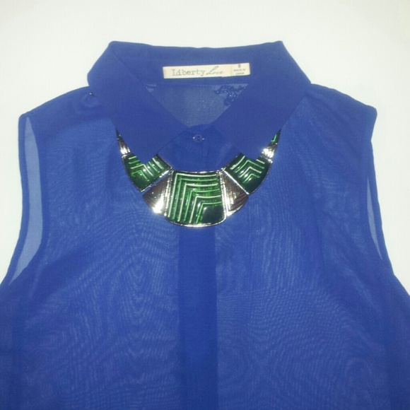 **SOLD** Green Bib Statement Necklace