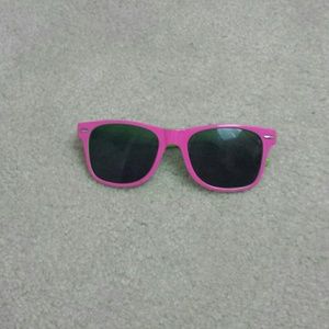 Pink and green sunglasses