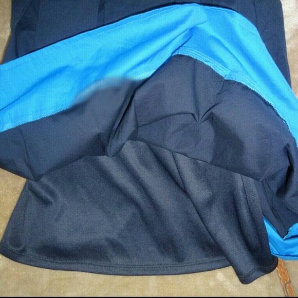 Blue Color block A-Line Bandaeu dress - Picture 3 of 3
