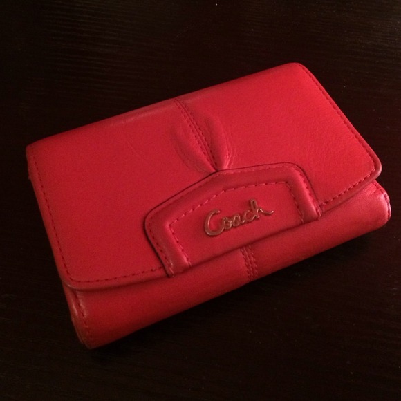 Gorgeous Coral Coach Wallet
