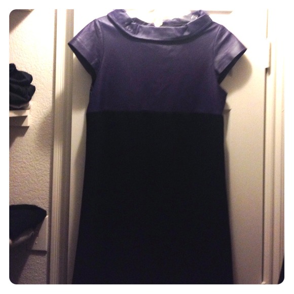 SOLD Alice + Olivia leather dress