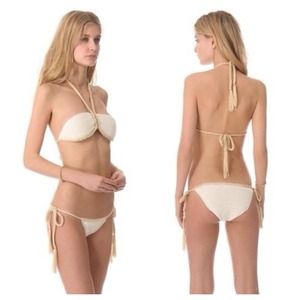 FP Lisa Maree bohemian crochet bandeau swimsuit