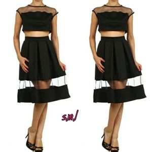 Two piece top and skirt