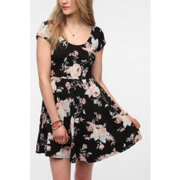 Urban Outfitters Dresses Kimchi Blue Floral Skater Dress Poshmark