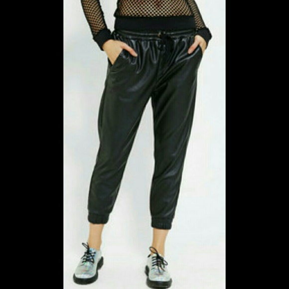 Silence + Noise Leather Joggers