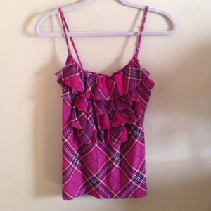 New York & Company ruffled tank. Size Medium