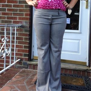 Gray twill ladies pants