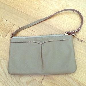 Taupe Dooney & Bourke Wristlet