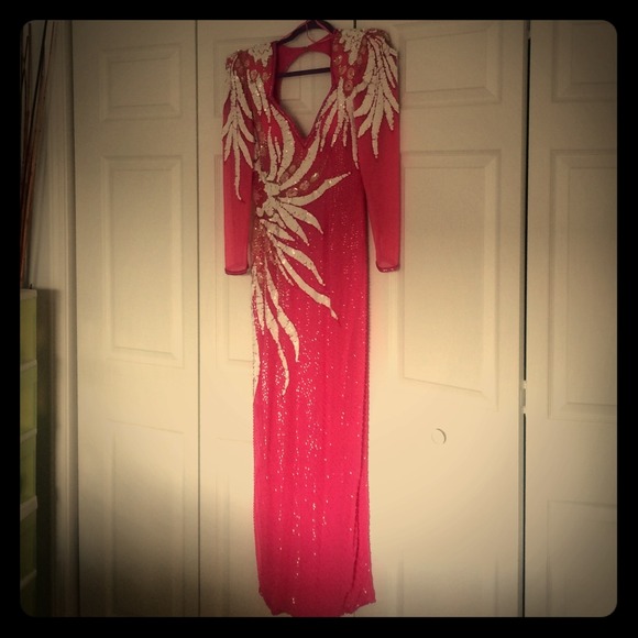 Hand Beaded Gown