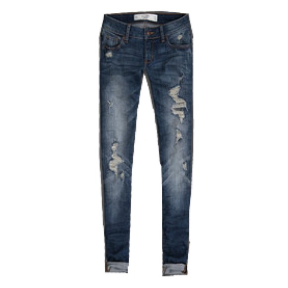Absrcrombie and Fitch distressed skinny jeans