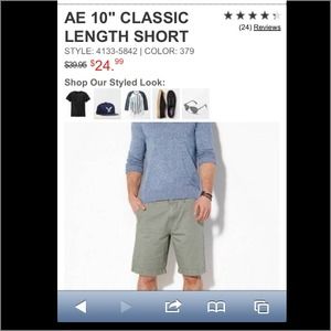 2 pair men's  American Eagle shorts size 28