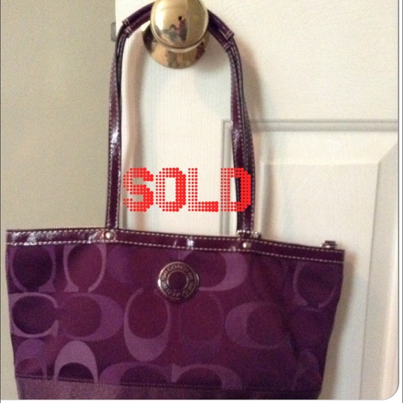 Purple Coach Handbag NEGOTIABLE!!!!!