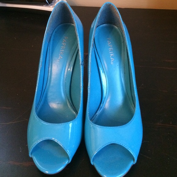 RESERVED Blue heels