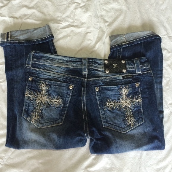 Bundled Miss Me Denim distressed Capris