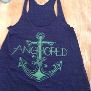 Judith march tank top size small "anchored"