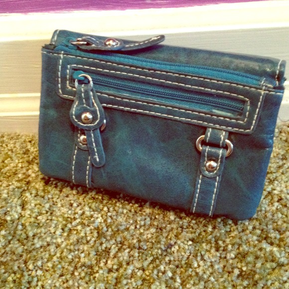 Turquoise Leather Wallet