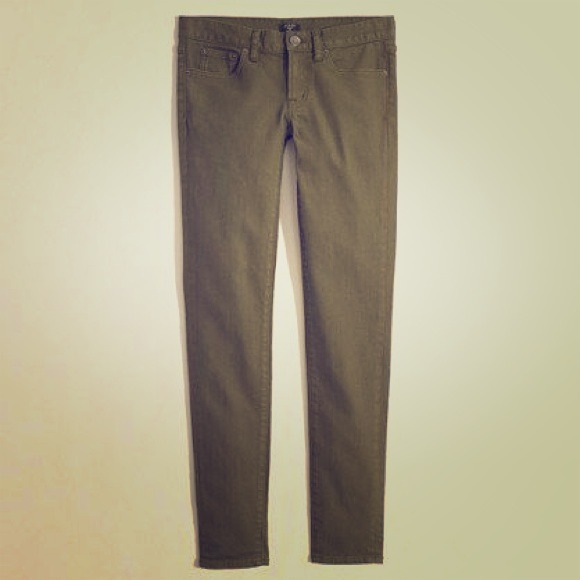 J. Crew Toothpick Skinny Jean in Olive