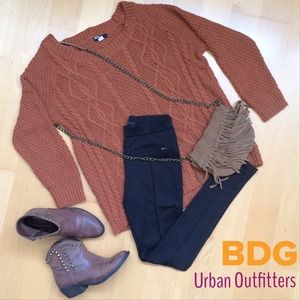 BDG Oversized Rust Sweater