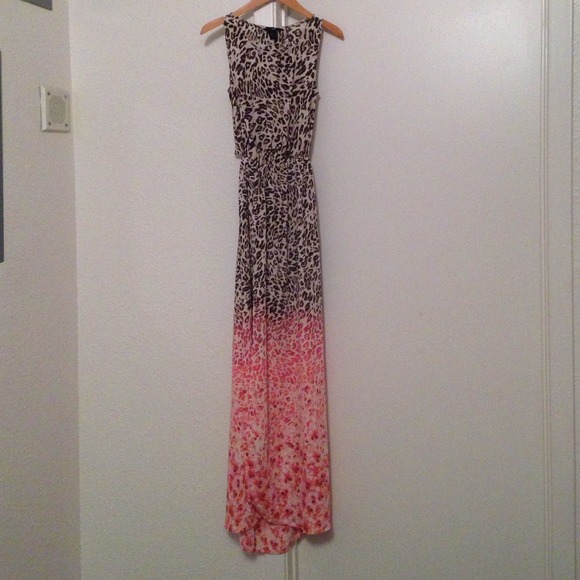 H&M leopard print  maxi dress