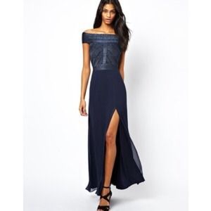 Lipsy Bandage Maxi Formal Dress - ASOS