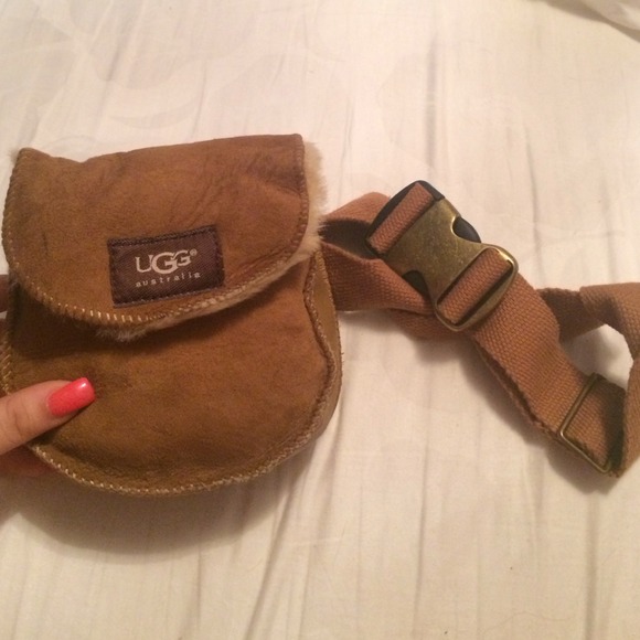 Brown Fur UGG Pouch.
