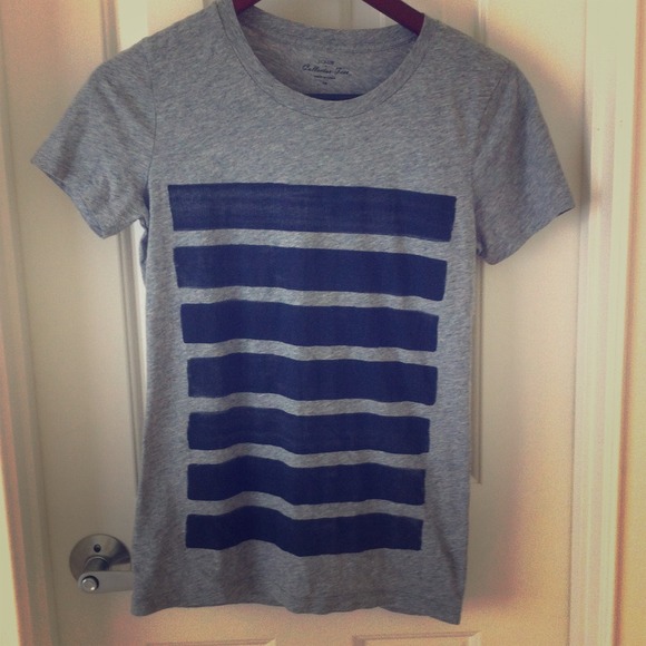 J. Crew Bar Stripe Collector Tee