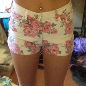 High-waisted shorts